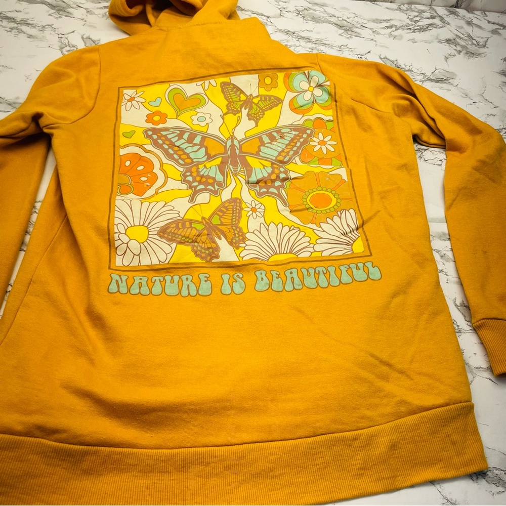 Chemistry Yellow Gold Long Sleeve Hoodie Size Small - Picture 9 of 14